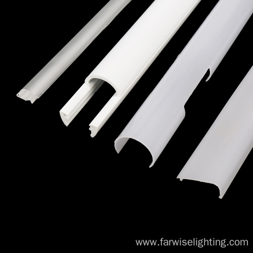 extruded process milky frosted LED linear PC lampshade